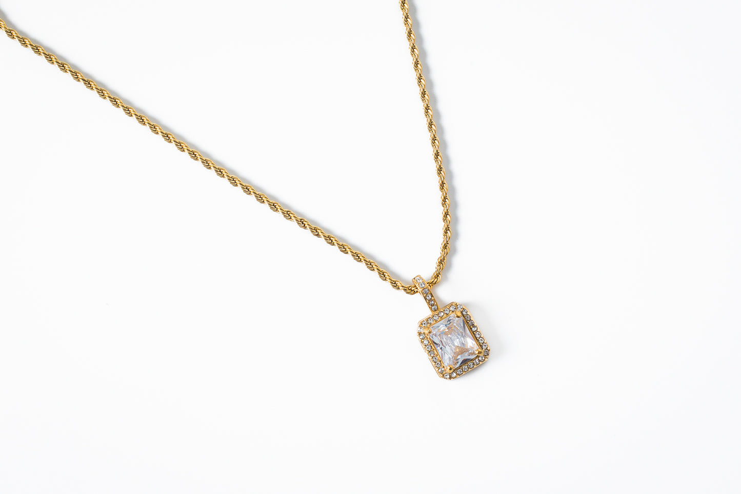 East Naples Emerald Cut Necklace