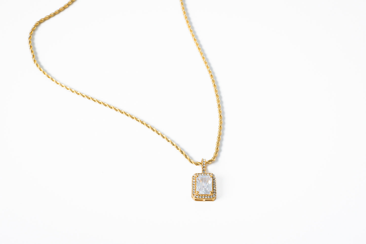 East Naples Emerald Cut Necklace
