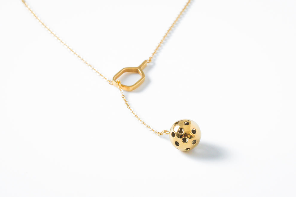 Pickleball The Dainty Dinker Starburst Silver Necklace