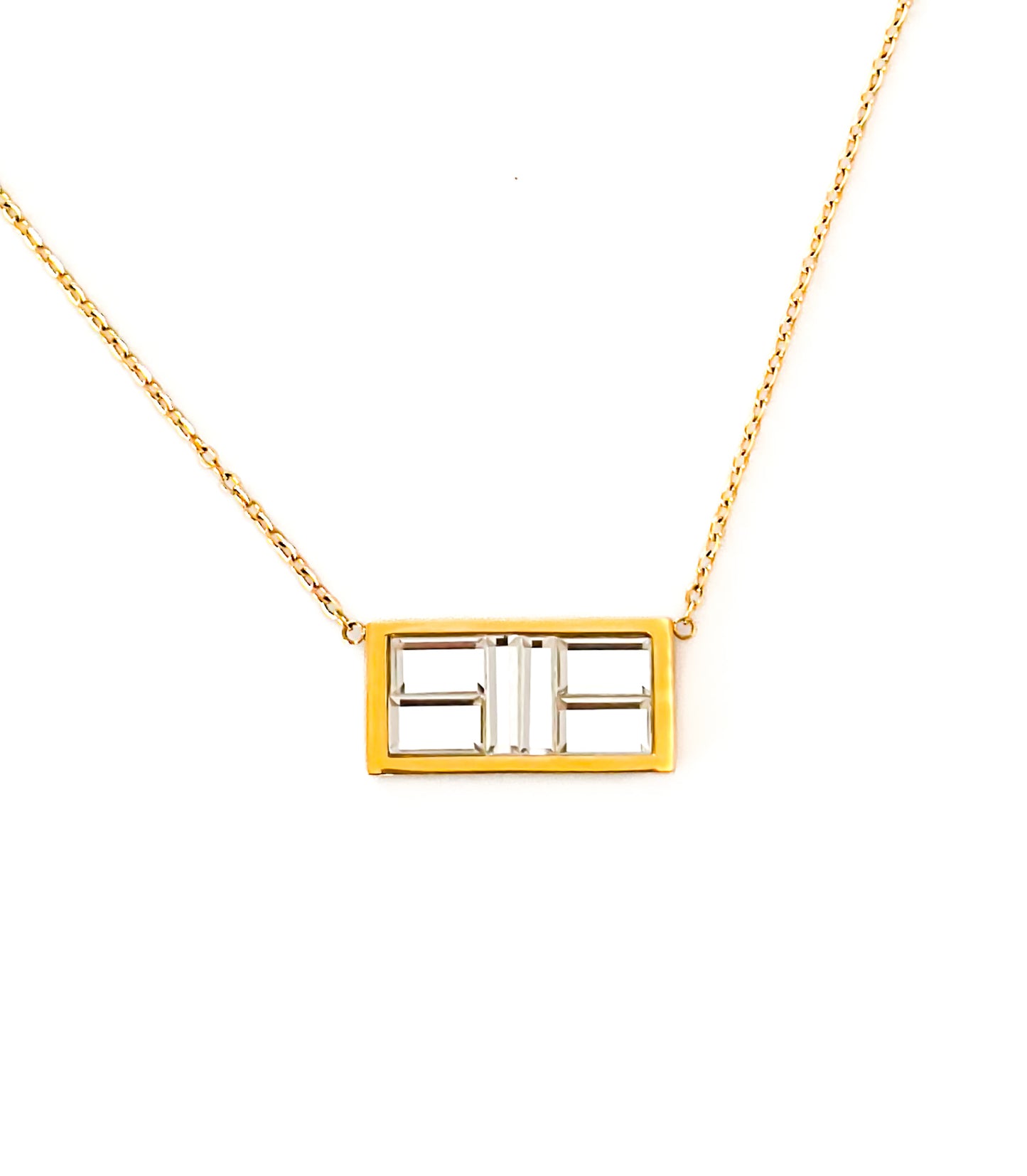 The Courtney - Pickleball Court Necklace